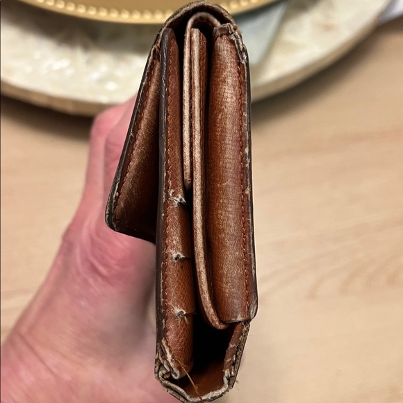 Authentic Vintage Louis Vuitton Dark Brown Monogram Wallet - Picture 4 of 8